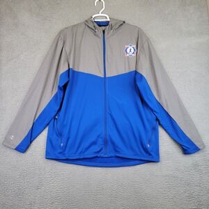 Holloway Jacket Men's Extra Large Blue Gray Full Zip‎ Babe Ruth Baseball MLB